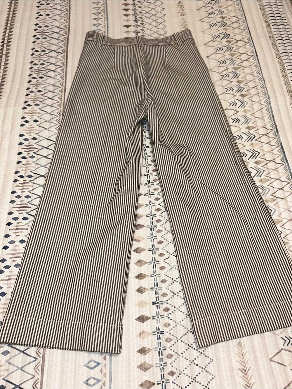 Fifteen twenty Striped Wide-Leg Pants in Black and White size 6 like new